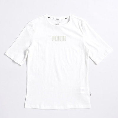 PUMA 基本系列 Modern Basics 女款 短袖上衣 T恤 只有S號 亞規 58523802 白