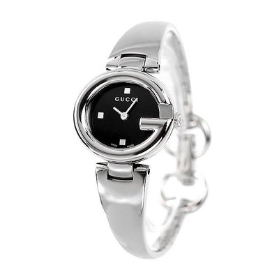 GUCCI YA134501 古馳 手錶 27mm 黑色面盤 不鏽鋼錶帶錶 女錶