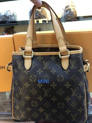 ::MINI名牌精品店:: LV M51156 字紋 名媛包 手提包 便當包 直式手提 小款  85新