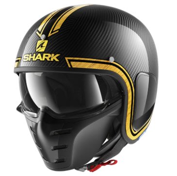大頭佛の SHARK S-DARK CARBON VINTA 復古 碳纖維安全帽