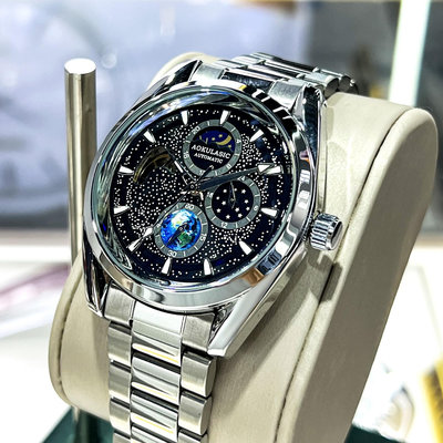 現貨男士手錶腕錶滿天星全盤夜光多功能機械錶男士抖音爆款顏值藍光手錶時尚防水