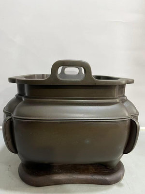 日本回流銅火缽 茶道爐 中古物品，難免有歲月使用痕跡，因中古