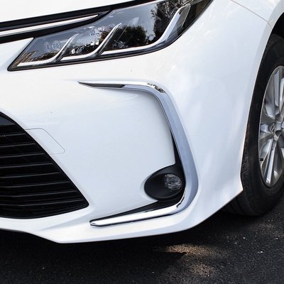 豐田ALTIS 12代2019-2020年款 前霧燈飾條 改裝專用 前后杠 霧燈 裝飾 亮條 外飾提升
