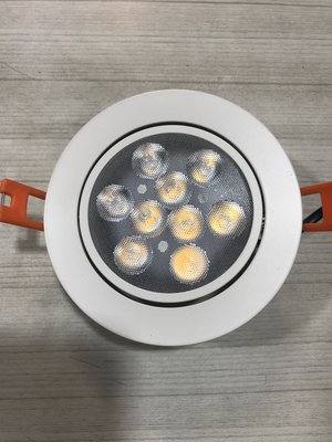 DIY水電材料 APEX-LED9"坎燈/LED10W-9cm坎燈/白光.黃光.自然光.全電壓110~220V