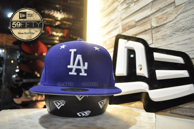 New Era x MLB LA Dodgers 59Fifty 美國職棒洛杉磯道奇世界氣孔星星寶藍全封棒球帽