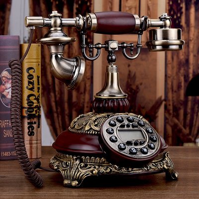 美式仿古電話機座機歐式電話機家用固定座機辦公古董復古電話