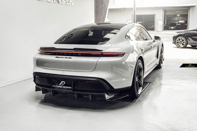 【政銓企業有限公司】Porsche TAYCAN 升級 FD 品牌 高品質 碳纖維 卡夢 CARBON 後下巴 無損安裝