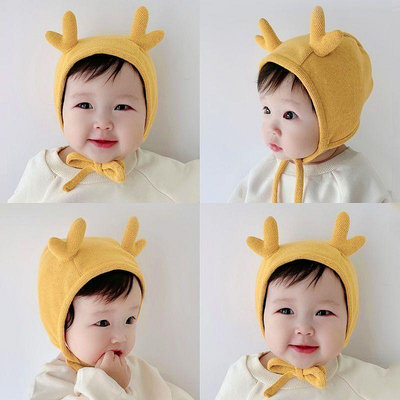 帽子嬰兒帽子春秋季寶寶可愛超萌秋冬嬰幼兒護耳新生兒女寶寶胎帽男童