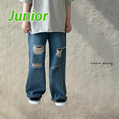 JS~JL ♥褲子(BLUE) CREAM BBANG-2 24夏季 CBG240418-046『韓爸有衣正韓國童裝』~預購