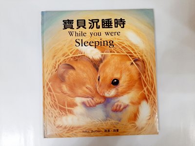 5折出清 二手童書 [寶貝沈睡時] 中英文繪本童書 精美畫風 讓孩子喜歡上閱讀及學習英文