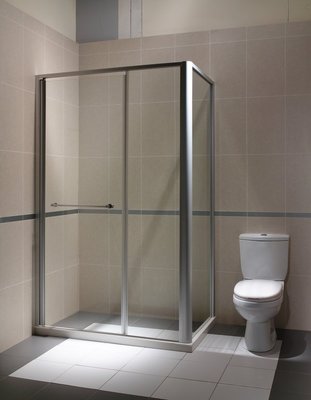 ╚楓閣精品衛浴╗ L型簡框淋浴拉門-單開門