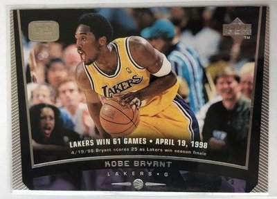 [NBA]1998  UPPER DECK KOBE BRYANT 湖人隊 小飛俠 科比  球員卡