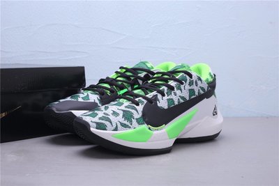 Nike Zoom Freak 2 字母哥 黑白綠 休閒運動籃球鞋 潮流男鞋 DA0907-002