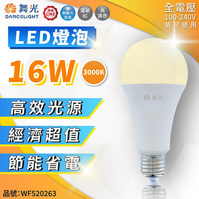 [喜萬年]舞光 LED 16W 白光自然光黃光 E27 舞光 LED燈泡 球泡燈 燈泡  省電 節能  無藍光