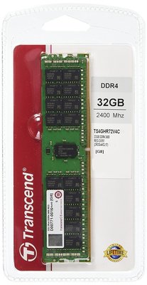 創見TS4GHR72V4C 32GB DDR4 Memory 288Pin REG-DIMM DDR4-2400 Reg
