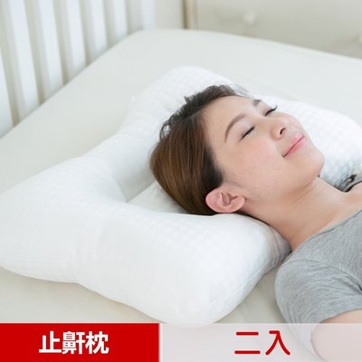 【凱蕾絲帝】台灣製造~平凹造形可水洗物理健康止鼾枕(二入)~高雄現貨