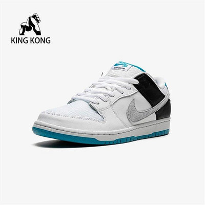 Nike Dunk Low Pro SB Laser 黑白藍 極光藍 低幫板鞋 BQ6817-101