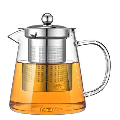 現貨熱銷-花茶玻璃單壺電陶爐煮茶壺加厚耐高溫泡茶茶具小型燒水壺套裝加熱茶壺單壺