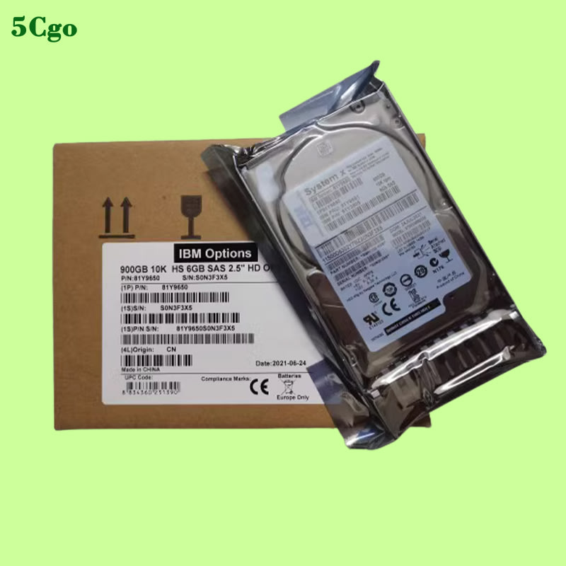 5Cgo【含稅】全新盒裝IBM 81Y9650 81Y9651 900G 10K SAS 2.吋6G伺服器