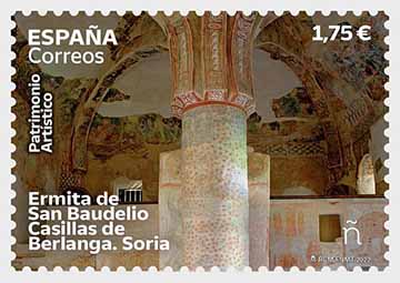 2022年西班牙藝術遺產-聖鮑德利奧德貝爾蘭加冬宮郵票