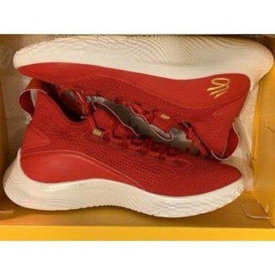 【正品】Under Armour安德瑪 UA 庫裏8 Curry8男女同款低幫籃球 槍紅色 紅色3024035-600潮鞋