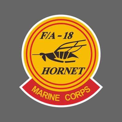 美國F-18大黃蜂戰鬥攻擊機 機隊群貼紙