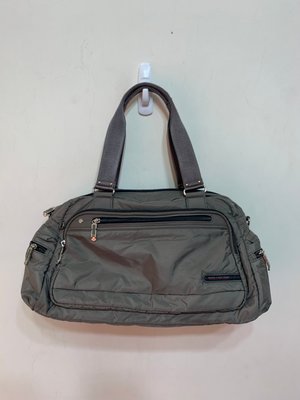 「 二手包 」 BESIDE-U 手提包（綠灰）45