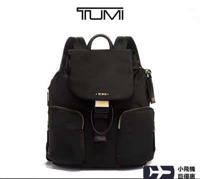 【熱賣精選】   Tumi Voyageur Rivas backpack 黑色女士電腦包中性雙肩背包明星同款