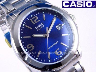 附發票 台灣卡西歐公司貨【時間光廊】CASIO 卡西歐 經典錶款 藍 MTP-1215A-2A