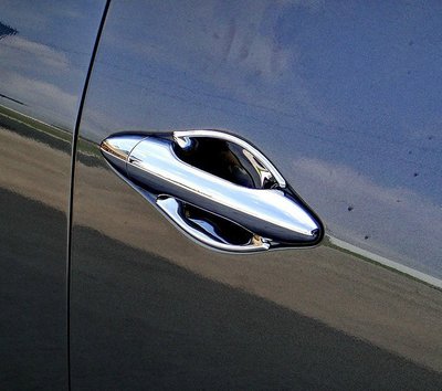 現貨熱銷-易車汽配 Hyundai IX35 ix35 2010~2015 改裝 鍍鉻車門門邊把手內襯 車門把手內碗飾片