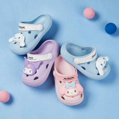 Cheerful Mario寶寶涼鞋夏季2023新款兒童crocs兒童包頭軟底男女童防滑沙灘鞋满599免運