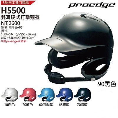 正翰棒壘---日本進口 SSK (輕量化) 雙耳硬式打擊頭盔 H5500