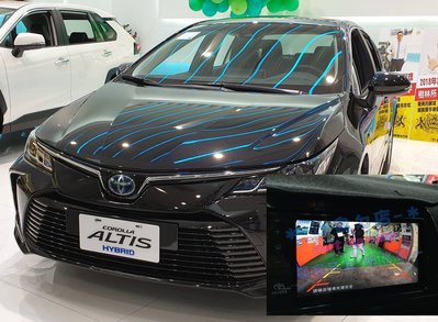 (小鳥的店)豐田 2019 ALTIS 12代 專用 倒車影像 鏡頭 倒車 含距離支援 原廠主機  專用線組