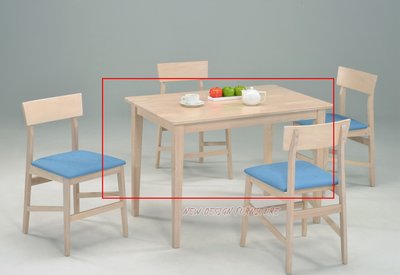 【N D Furniture】台南在地家具-北歐風橡膠木實木水洗白色110cm西餐桌BG