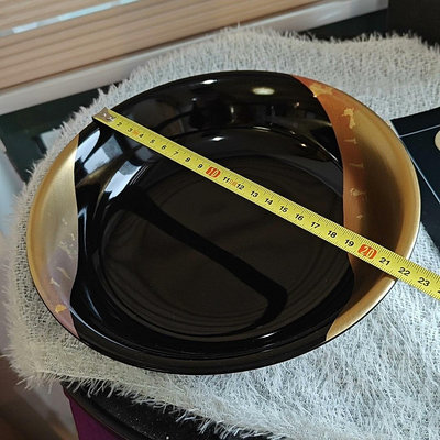 日本金箔漆器果子缽大碗一個，庫存未使用品帶原盒簡歷俱全，品相3751