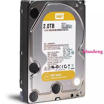 WD/西部數據WD2005FBYZ 金盤2TB SATA6Gb/s 7200轉128M 企業硬碟