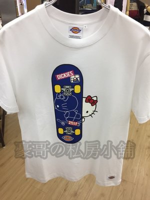 日本代購 街頭潮牌 Dickies x Hello Kitty 滑板 短袖ㄒ恤 棉T 衝浪 共有6款 男女皆可穿喔