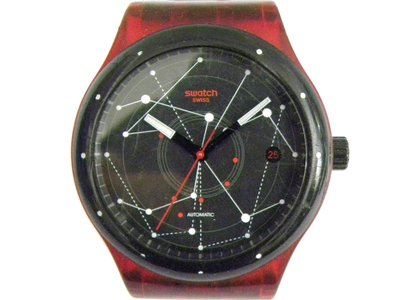 [專業模型] 機械錶 [SWATCH S183] 斯沃琪 星座自動錶[星座面+日期]中性/潮/軍錶