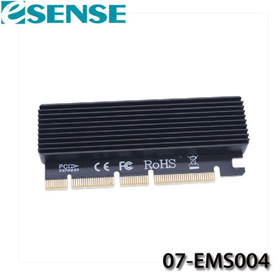 【MR3C】含稅附發票 eSENSE 逸盛 07-EMS004 PCI-E 4X M.2 SSD 轉接卡