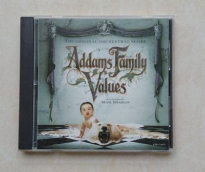 多年二手CD Addams Family Values - Music composed by Marc Shaiman