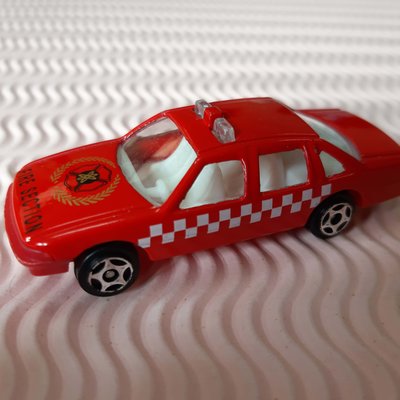 玩具汽車 金屬模型_ 紅色警消車Fire Section