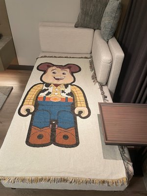 【熱賣精選】 卡通 Toy Story bearbrick毛毯沙發毯 胡迪掛毯積木熊潮玩