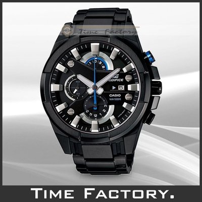 【時間工廠】全新 CASIO 黑x藍 粗獷剛毅 多層次錶盤 賽車款 EFR-540BK-1A EDIFICE