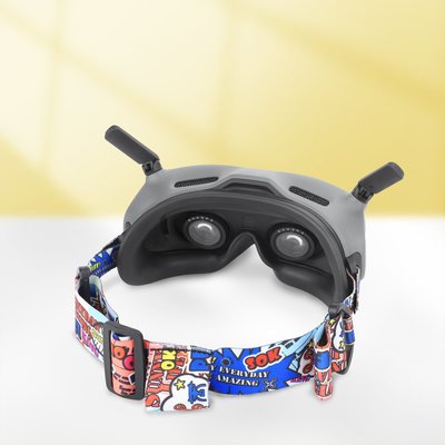 大疆DJI Avata FPV飛行眼鏡V2彩色頭帶goggles 2固定彈性綁帶配件
