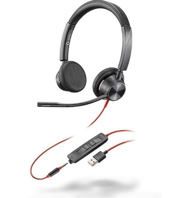 繽特力Plantronics C3325 雙耳頭戴耳機麥克風 商務耳麥 USB-A 3.5mm