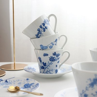 【熱銷精選】日式yamaka紀梵希聯名款chic風創意水墨陶瓷家用辦公室咖啡杯具