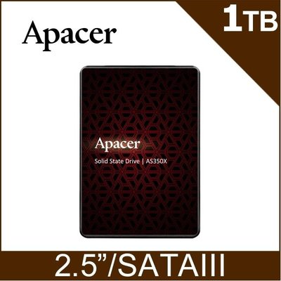 宇瞻 Apacer AS350X 1TB 固態硬碟 2.5吋 SATA III 1T SSD AS350XR