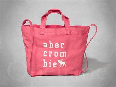 Abercrombie & Fitch A&F AF 麋鹿 青少年款 粉紅色 肩背包 托特包 斜背包 愛Coach包包