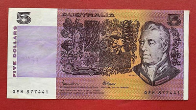 澳大利亞1985年 9品 尾號41510 外國錢幣 紙幣【奇摩收藏】