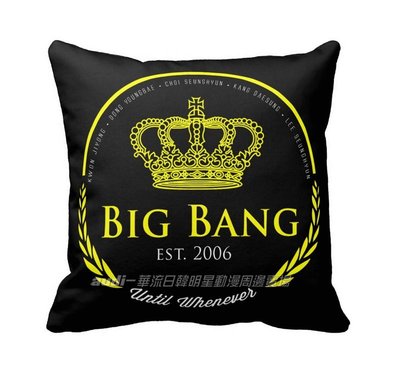 【須預購】BIGBANG 35公分雙面彩印方型抱枕含加厚枕芯 枕頭 靠枕 35X35cm G-Dragon 含枕心抱枕